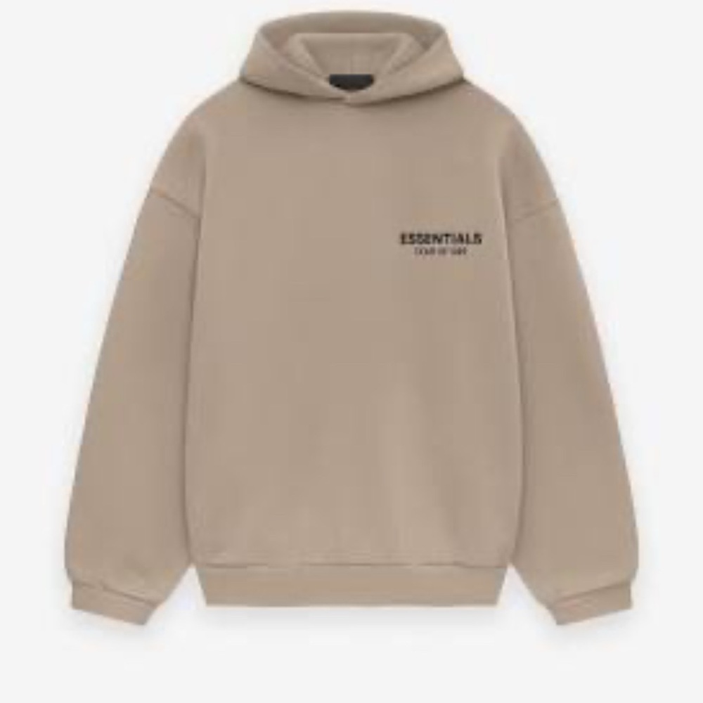 Essentials Tan Sweatshirt Hoodie Casual New without tags, size small